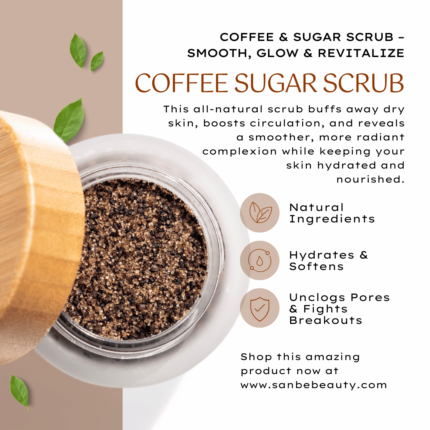 Coffee and Sugar Face Scrub