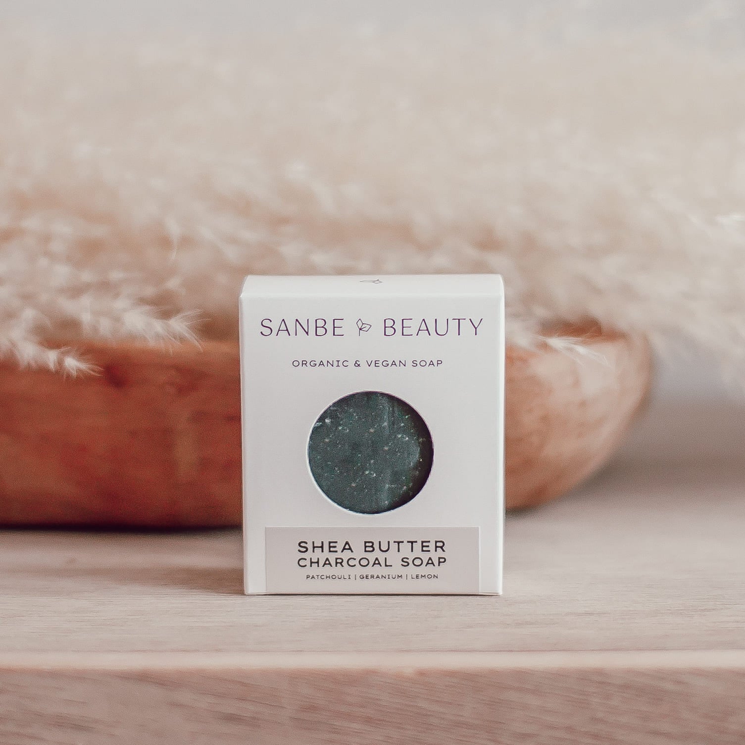 Organic Shea Butter and Charcoal Soap - Sanbe Beauty, LLC